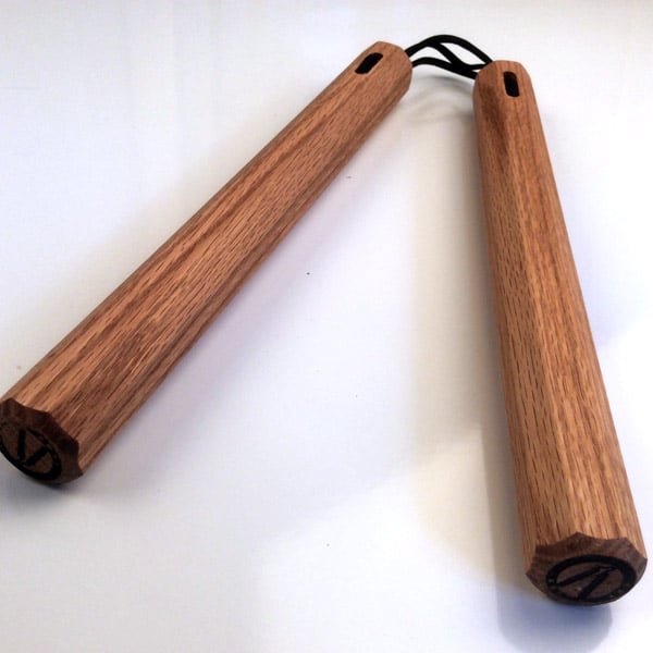 Red Oak Nunchaku Professional Real Nunchucks Custom