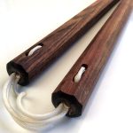 18 inch Black Poisonwood Nunchaku