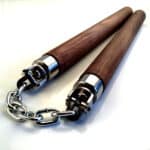 Black Walnut Round Chain Nunchaku